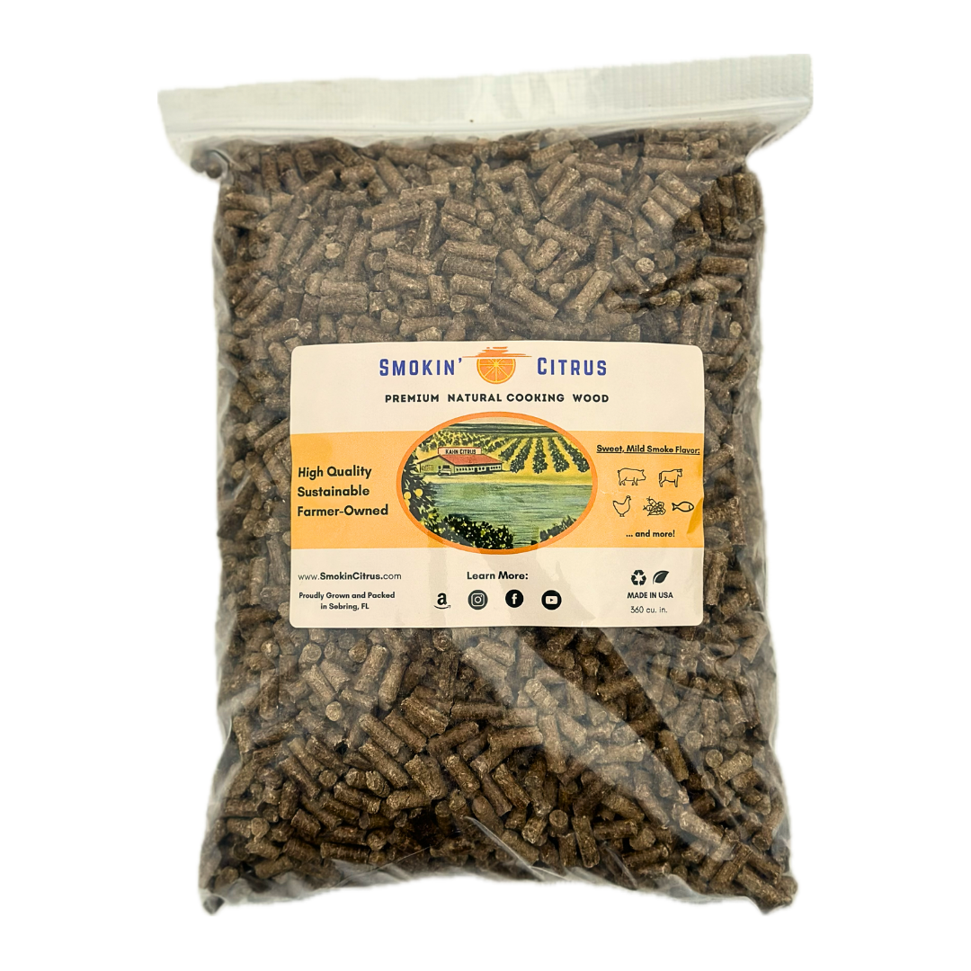 Smokin' Citrus - Premium Natural Citrus Wood Pellets (6 Lbs, 360 Cu In)