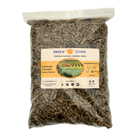 Smokin' Citrus - Premium Natural Citrus Wood Pellets (6 Lbs, 360 Cu In)