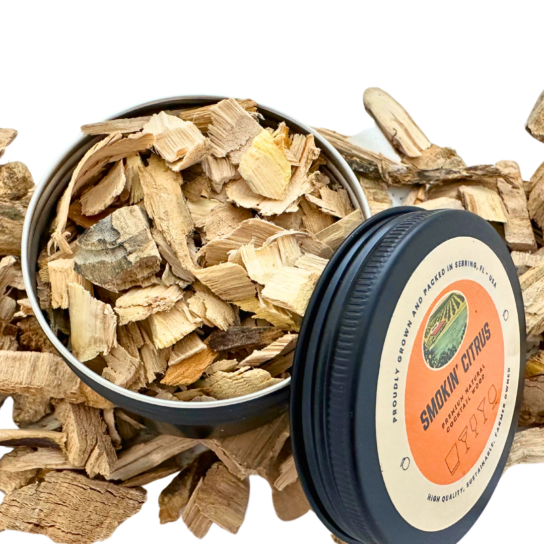 Smokin' Citrus - Premium Natural Citrus Wood Shreds for Cocktail Smoker (Fine Grain, 4 oz.)