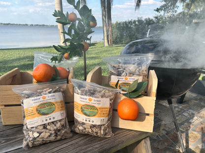 Smokin' Citrus - Premium Natural Citrus Wood Chips (1.15 Lbs, 180 cu. in.)